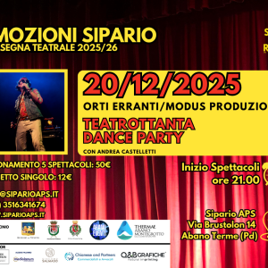 TEATROTTANTA DANCE PARTY SPETTACOLO TEATRALE - EMOZIONI SIPARIO